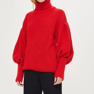 Brand new Topshop oversized sweater with balloon sleeves